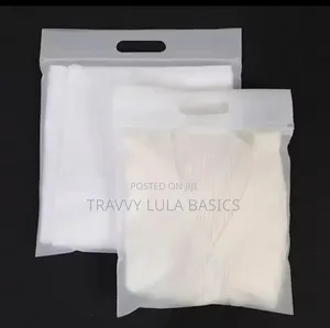 New Frosted Ziplock Bags With Handle-50pcs