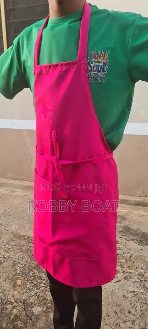 Plain Pink Apron