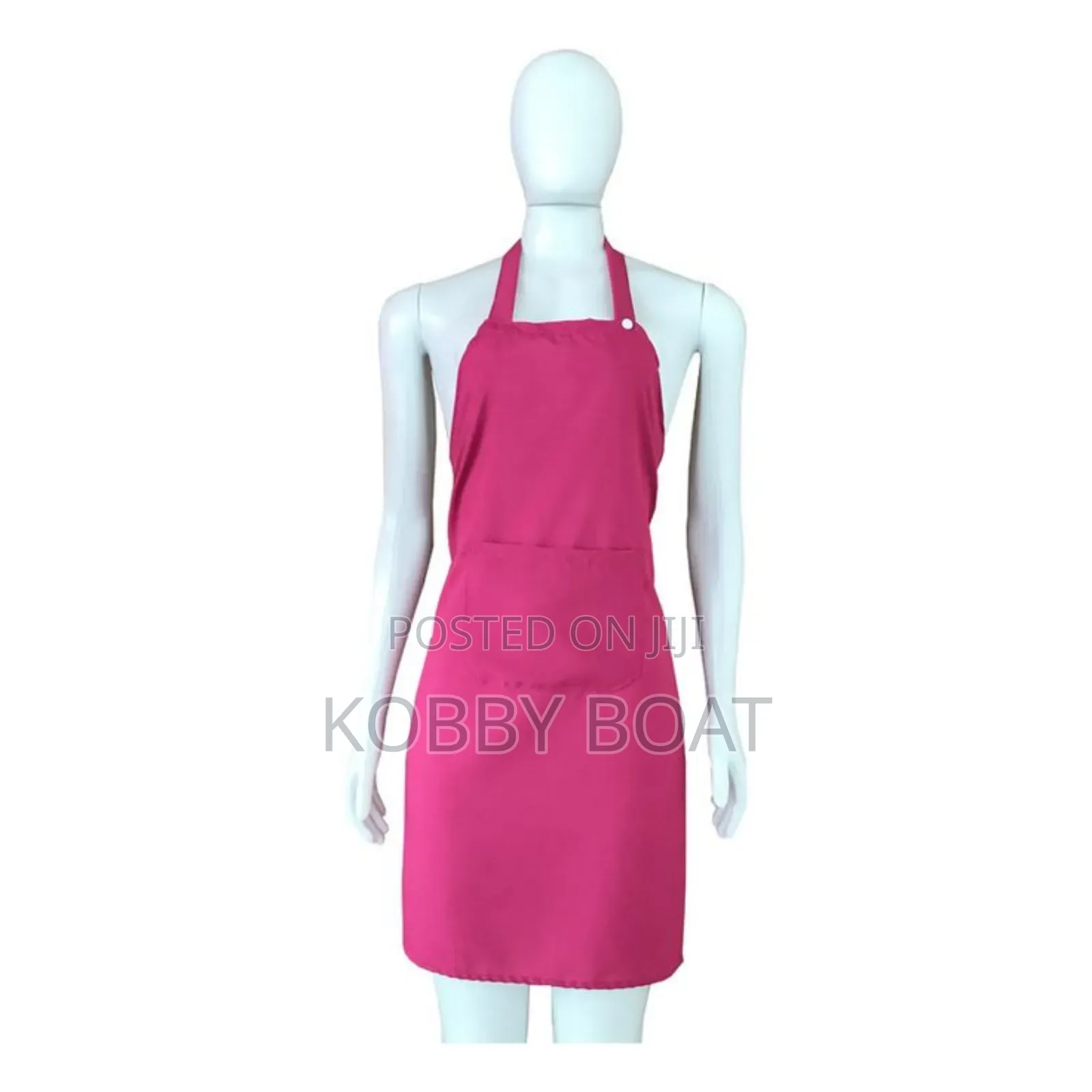 Plain Pink Apron