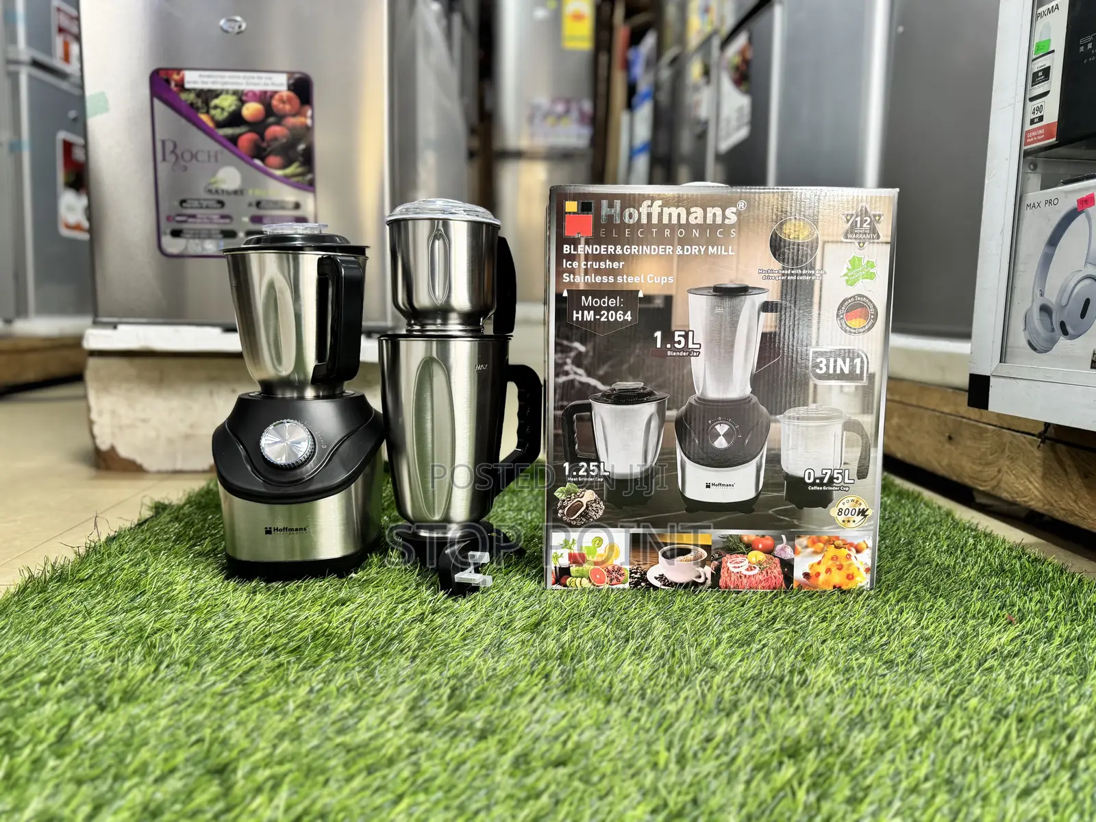 Hoffmans Stainless Steel Blender and Ice Crusher