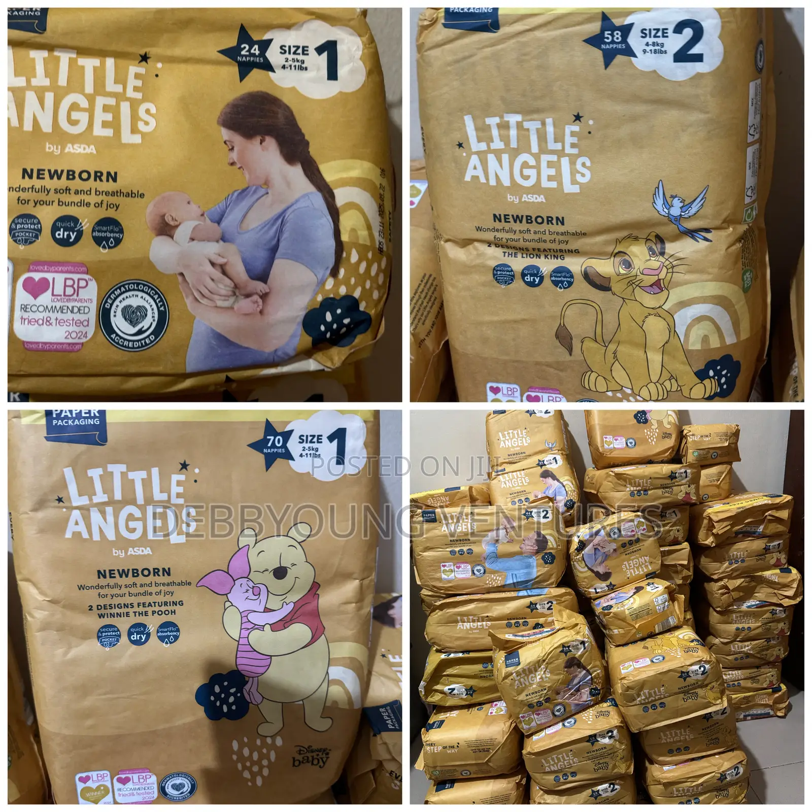Little Angel Baby Diaper Size 1 2