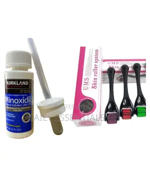 Minoxidil 5% With Derma Roller – Boost Hair Regrowth Fast