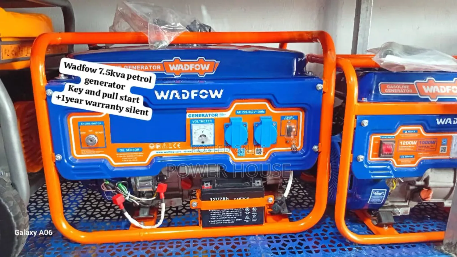 Quick Charge Wadfow 7.5kva Petrol Generator Wadfow 8500watts Generator
