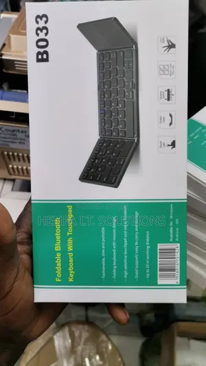 Foldable Bluetooth Keyboard With a Touchpad