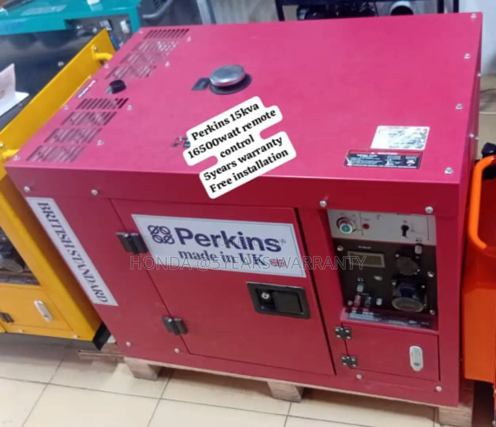 Standard Size Perkins 15kva 16500wax Diesel Generator Remote