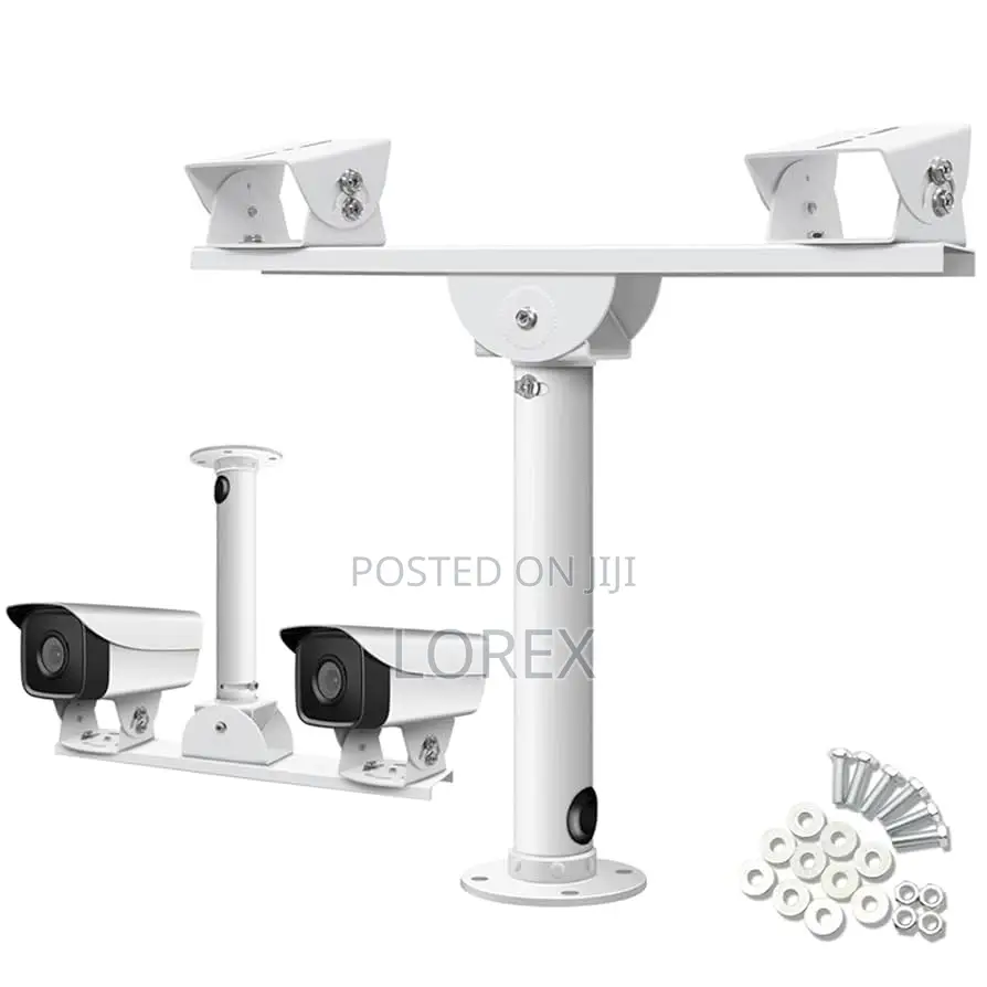 CCTV Camera Dual Mount Bracket Extension Bar Arm T-Shape