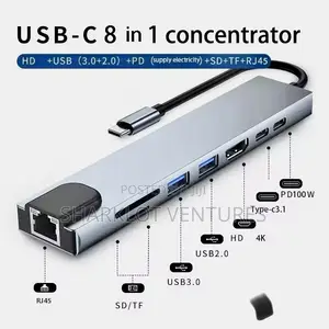 8 In 1 Type C To Hdtv Adapter