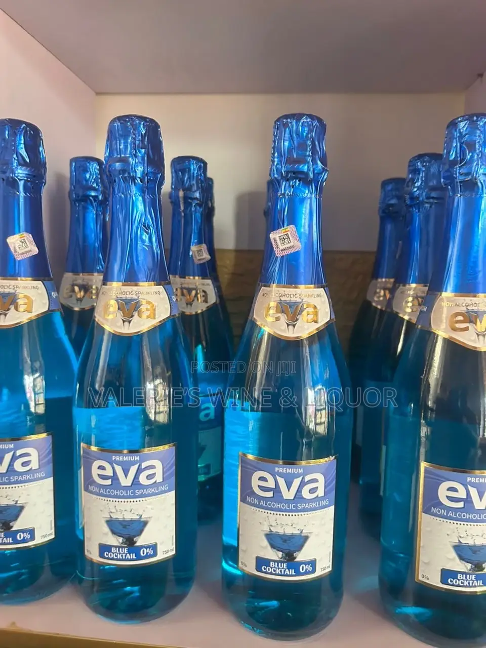 Eva Blue Cocktail Non Alcoholic Champagne-750ml