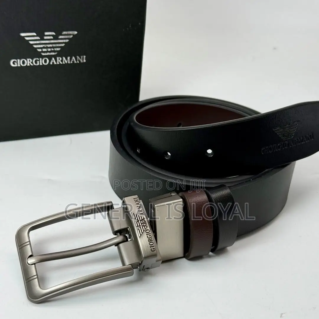 Giorgio Armani Reversible Men’S Leather Belt