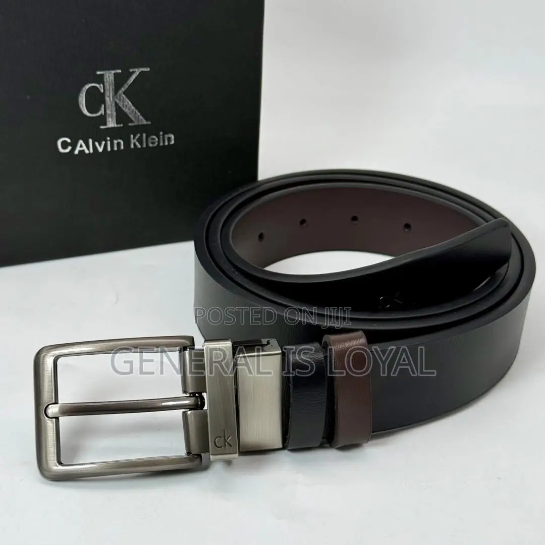 Calvin Klein Mens Reversible Leather Belt