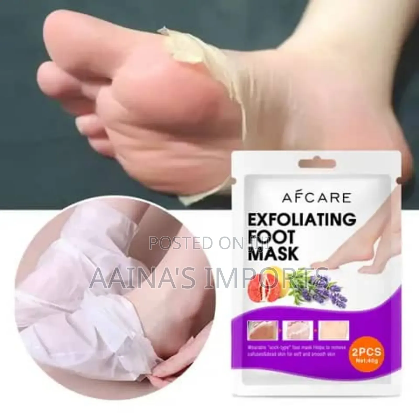 Facial, Under Eye, Lip and Foot Mask