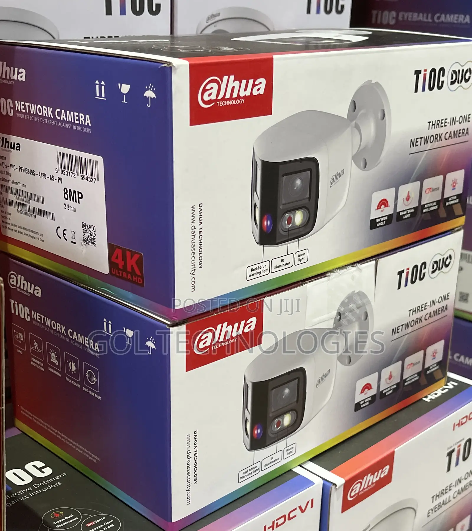 8mp Dahua Dual Lens Ip Camera Model:Dh - Ipc - Pfw3849s - A180-as-Pv