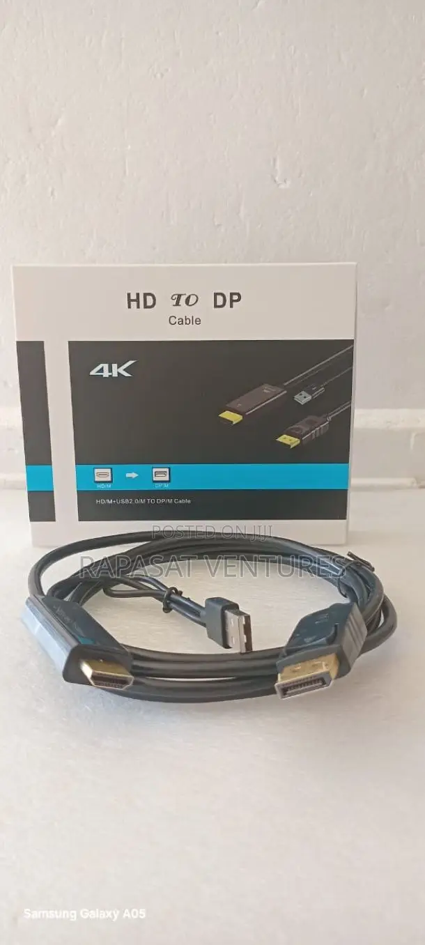 Hdmi Male to Dp Male Cable With Usb Power 1.8m 60hz