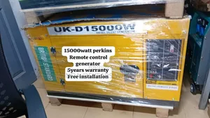 Yellow 15kva 15000w Remote Control Perkins Diesel Generator