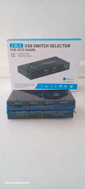 2 in 4 Usb 3.0 KVM Switch (2 Computers Sharing 4 Usb Devices)
