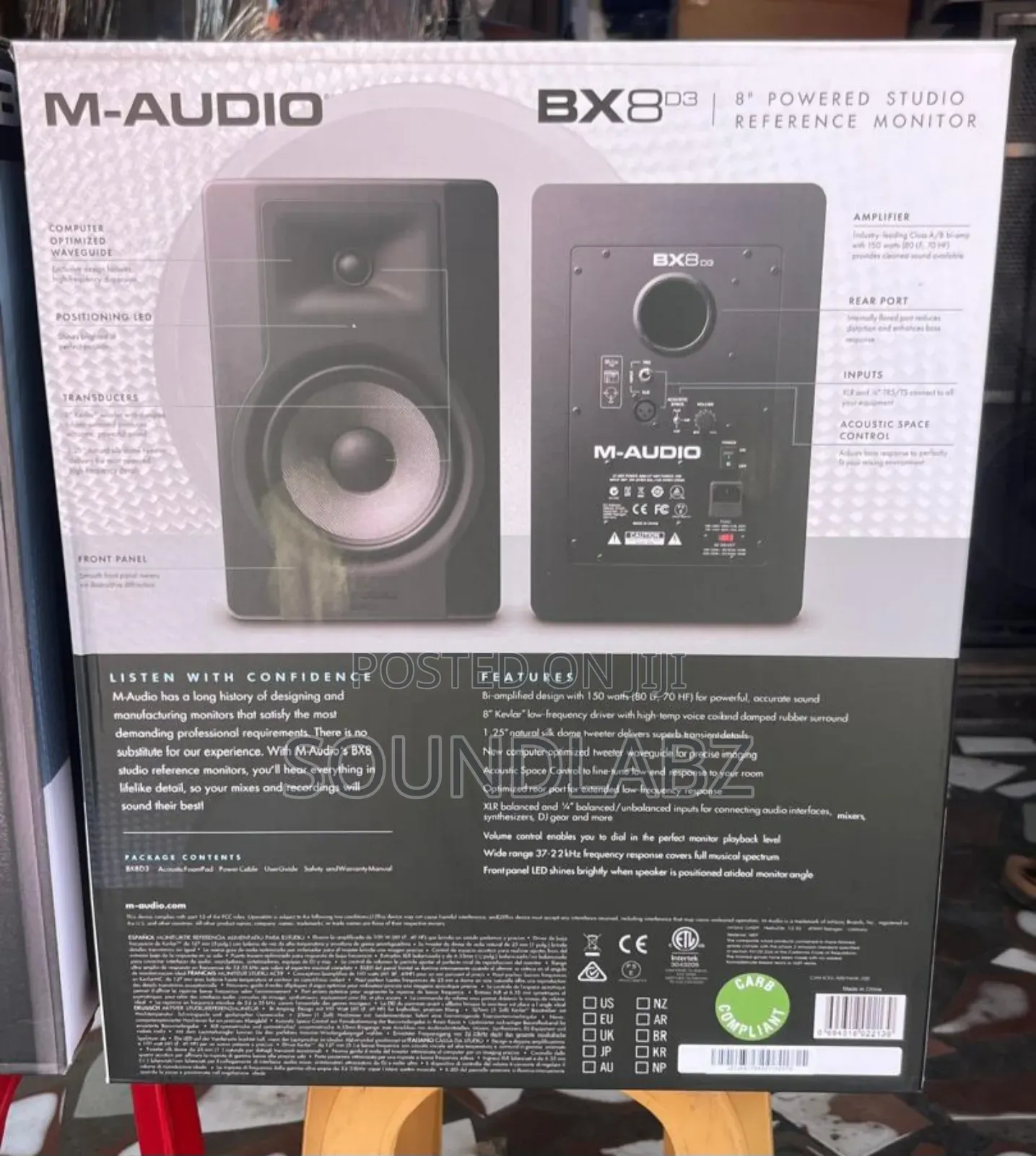 M-audio Bx8 D3 Powered Studio Reference Monitor.