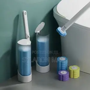 Toilet Cleaning Brush With Refillable Cleaning Tablets