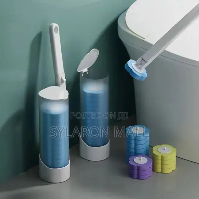 Toilet Cleaning Brush With Refillable Cleaning Tablets