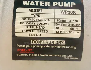Water Pumping Machine Pm T 3” Irrigation Water Pump Full Capacity