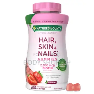 200 Gummies Nature’S Bounty Hair, Skin and Nails Gummies With Biotin