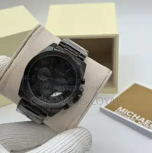 Michael Kors Men's Brecken Chronograph Black Dial