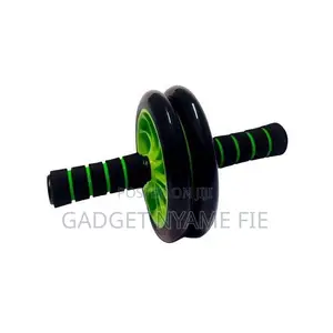Double Wheel Ab Roller + Free Knee Protection Mat