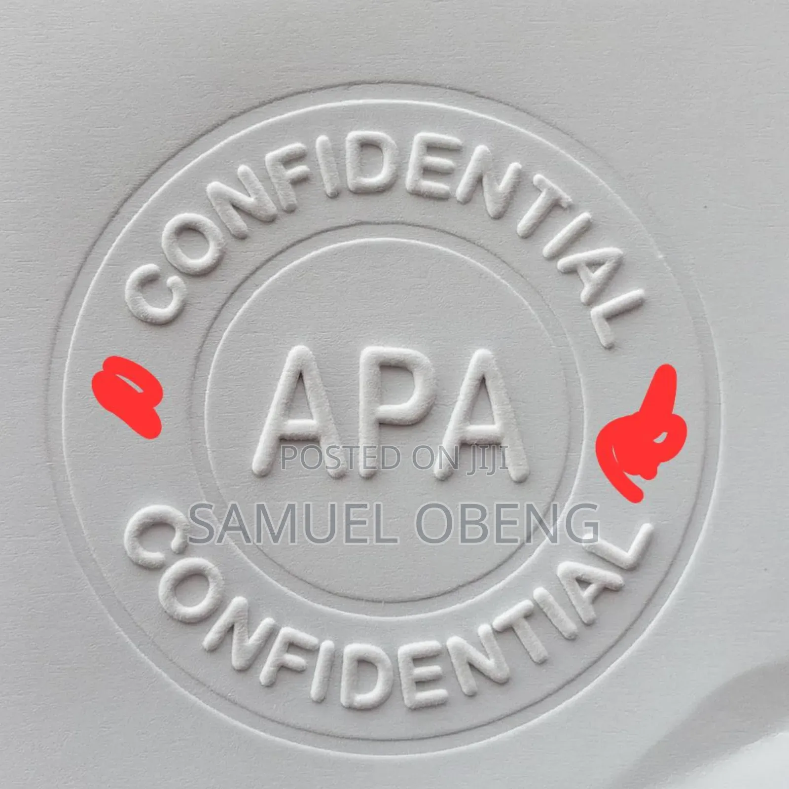 Company Embossement/Seal