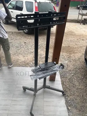 Heavy-Duty Rolling Tv Mount for Flat Screens 32- 70”