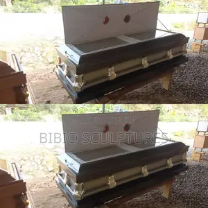 Elegant Two-Tone Metallic Casket