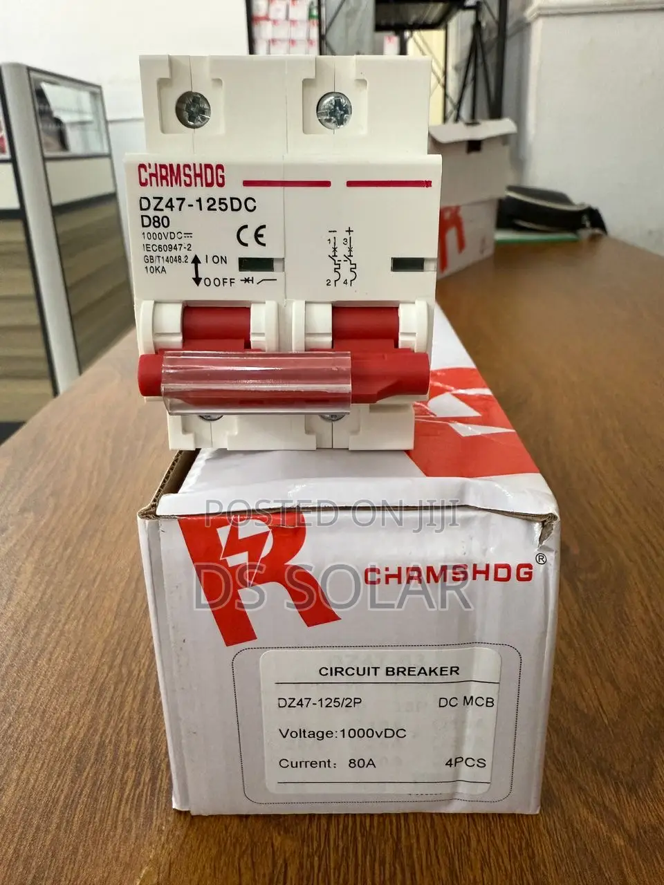 Dc MCB Circuit Breaker 2p 80a