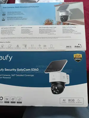 Eufy CCTV PTZ Camera S340 Battery Solar Cam