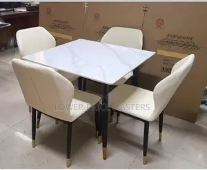 Modern 4 Seater Marble Dining Table
