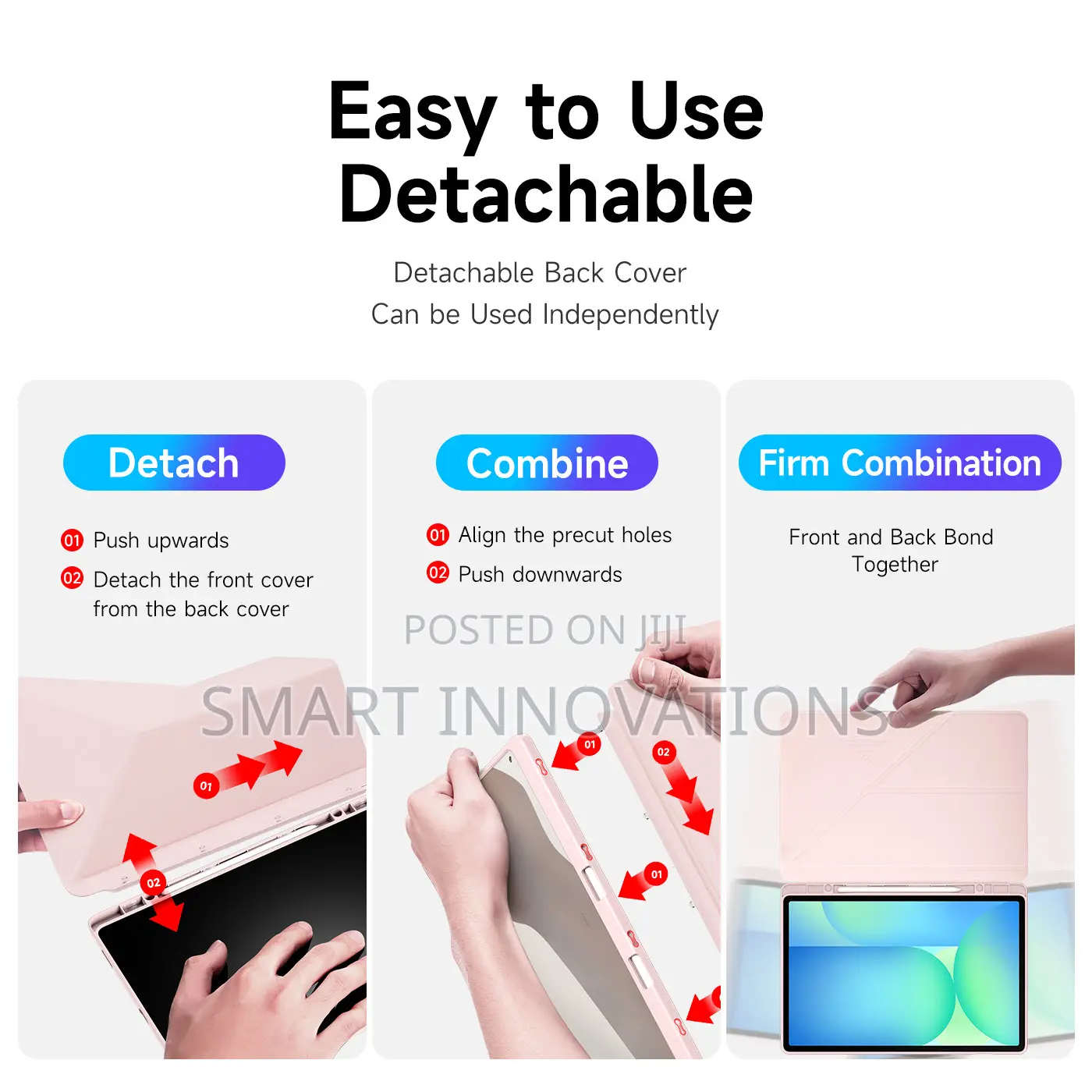 Galaxy Tab S10 Fe Plus Magi Series Book Cover With Pencil Holder