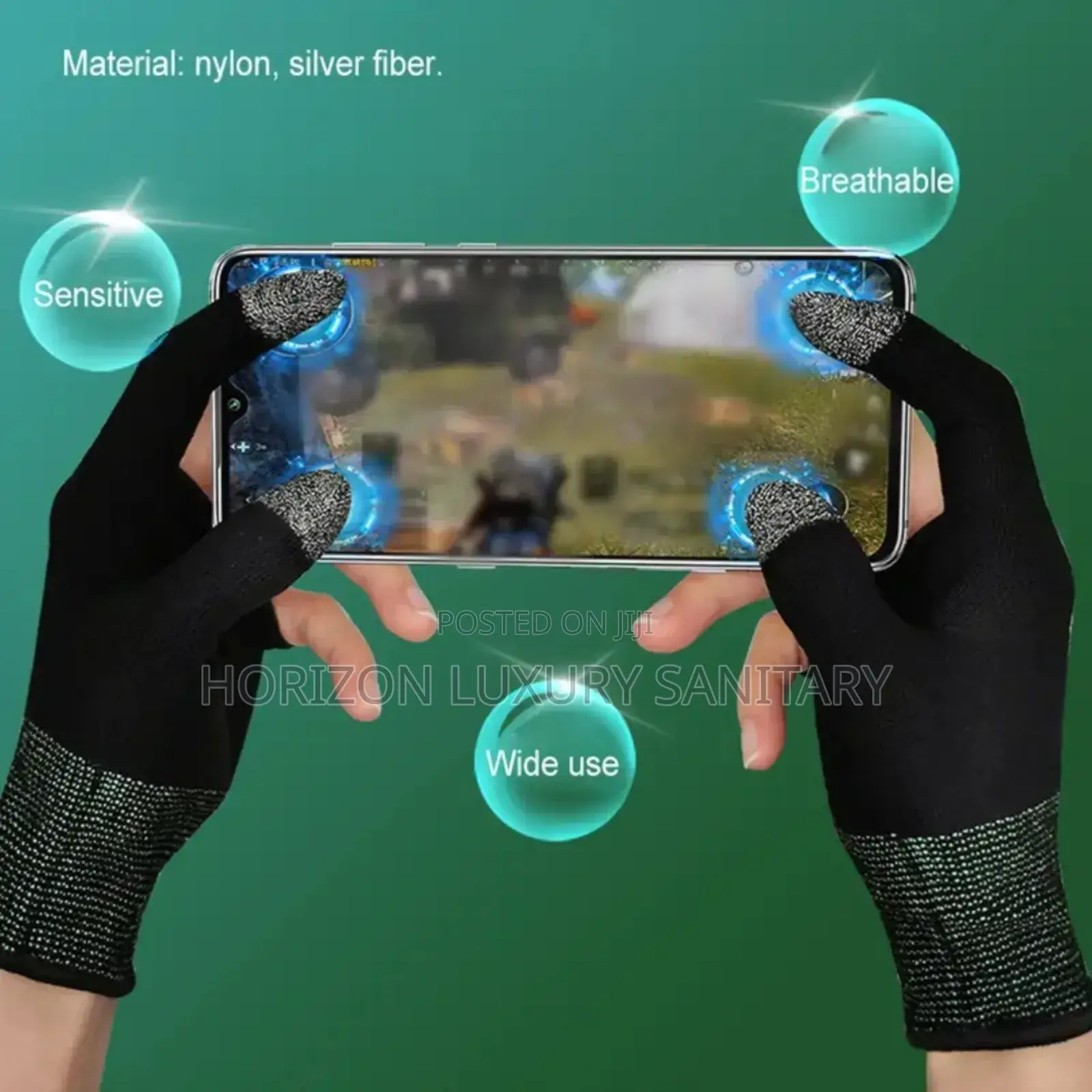 Ultra-thin Breathable Gaming Finger Sleeves - Touchscreen Compatible