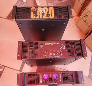 Two Crest Audio Ca20 Amplifiers And Max Mx4000 Amplifier