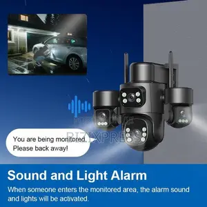 4 Lens 4 Videos 4g Solar Security Camera