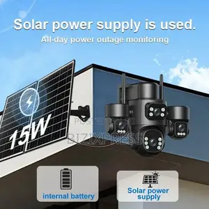 4 Lens 4 Videos 4g Solar Security Camera