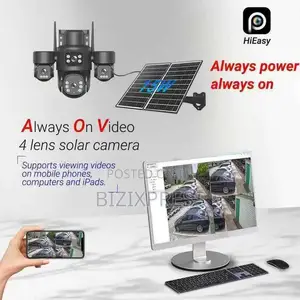 4 Lens 4 Videos 4g Solar Security Camera