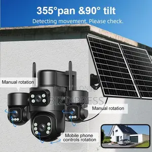 4 Lens 4 Videos 4g Solar Security Camera