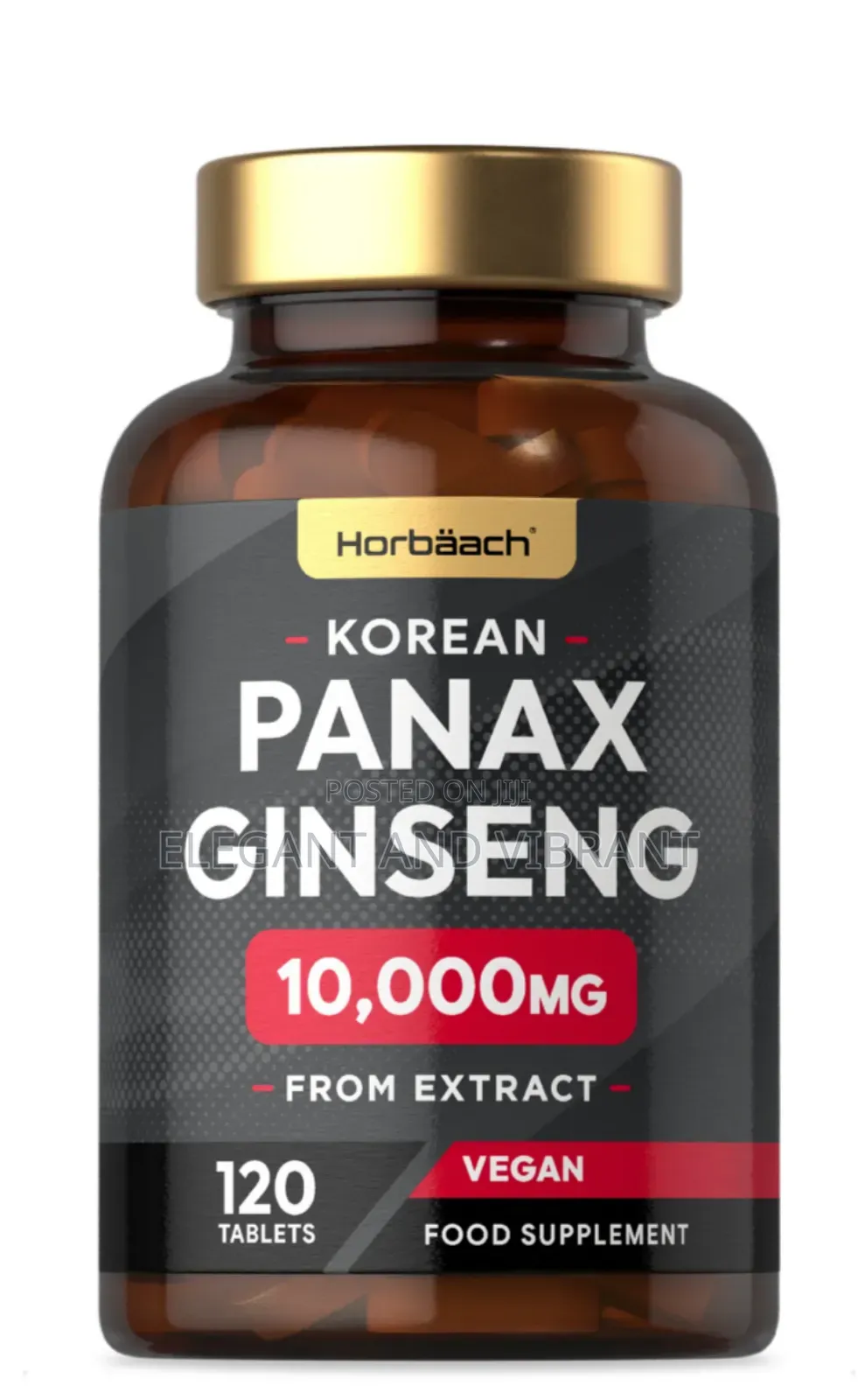 Panax Korean Ginseng 10,000 Mg | 120 Tablets