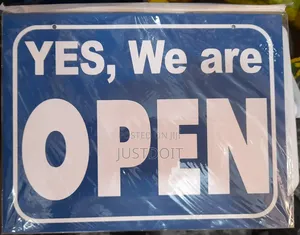 Yes We Are Open / Close Door Sign.