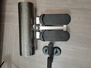 Mini Steppers With Yoga Mats and Sit Up Bar