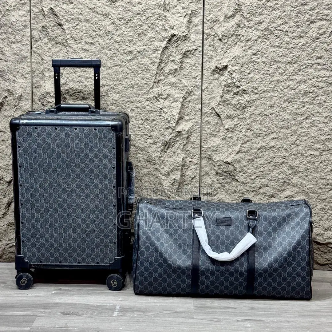 Luxury Gucci Monogram Luggage Set Suitcase Duffel Bag Supreme Canvas