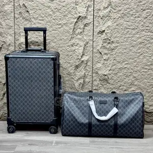 Luxury Gucci Monogram Luggage Set Suitcase Duffel Bag Supreme Canvas
