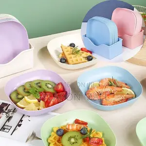 6pcs Color Pop Snack Plates