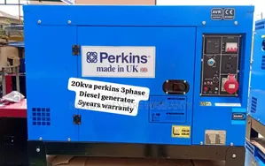Blue Black 3phase Perkins 20kva Diesel Generator Silent 20kv