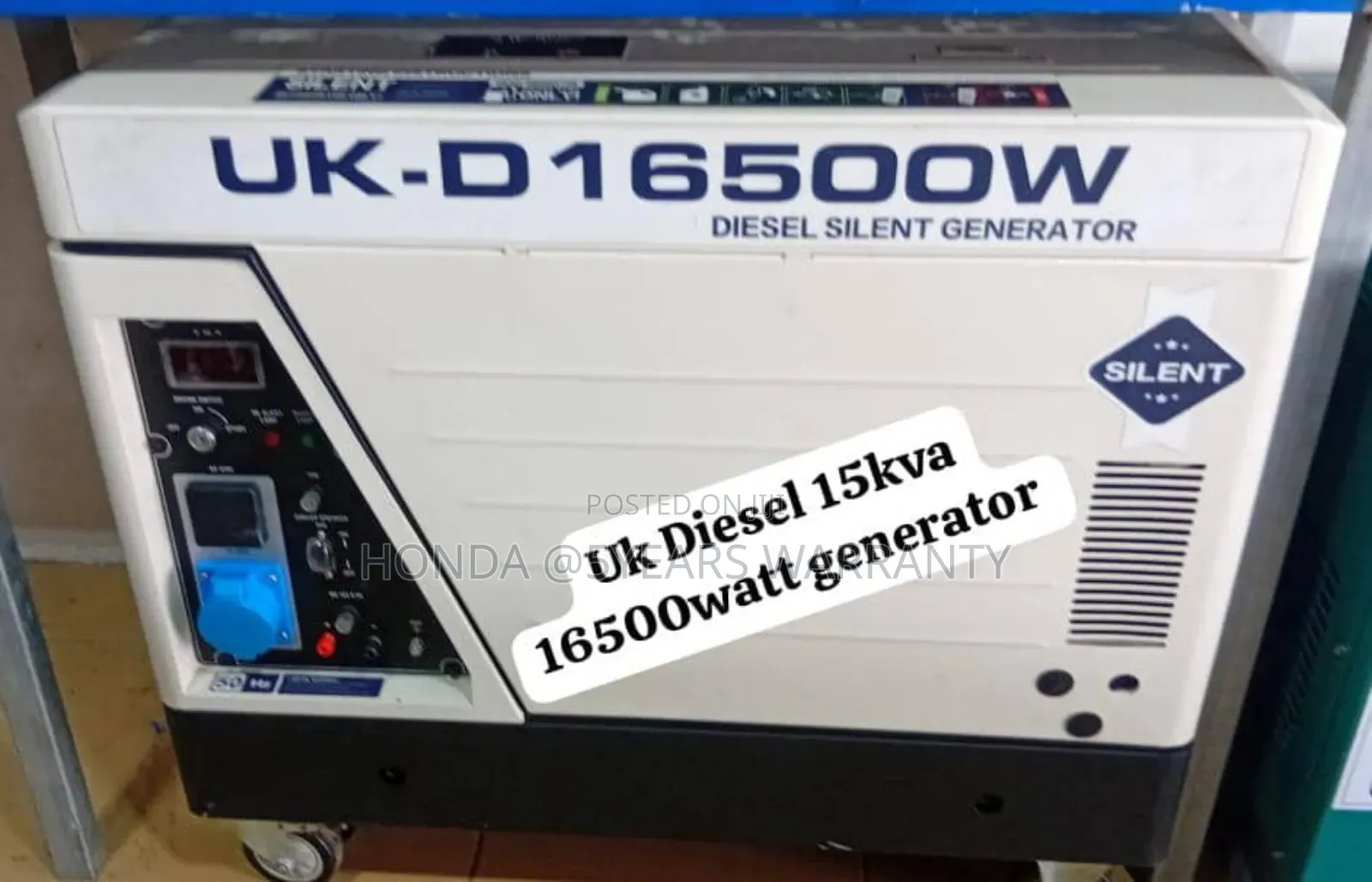 High Standard Uk 15kva 16500watt Diesel Generator 15kva