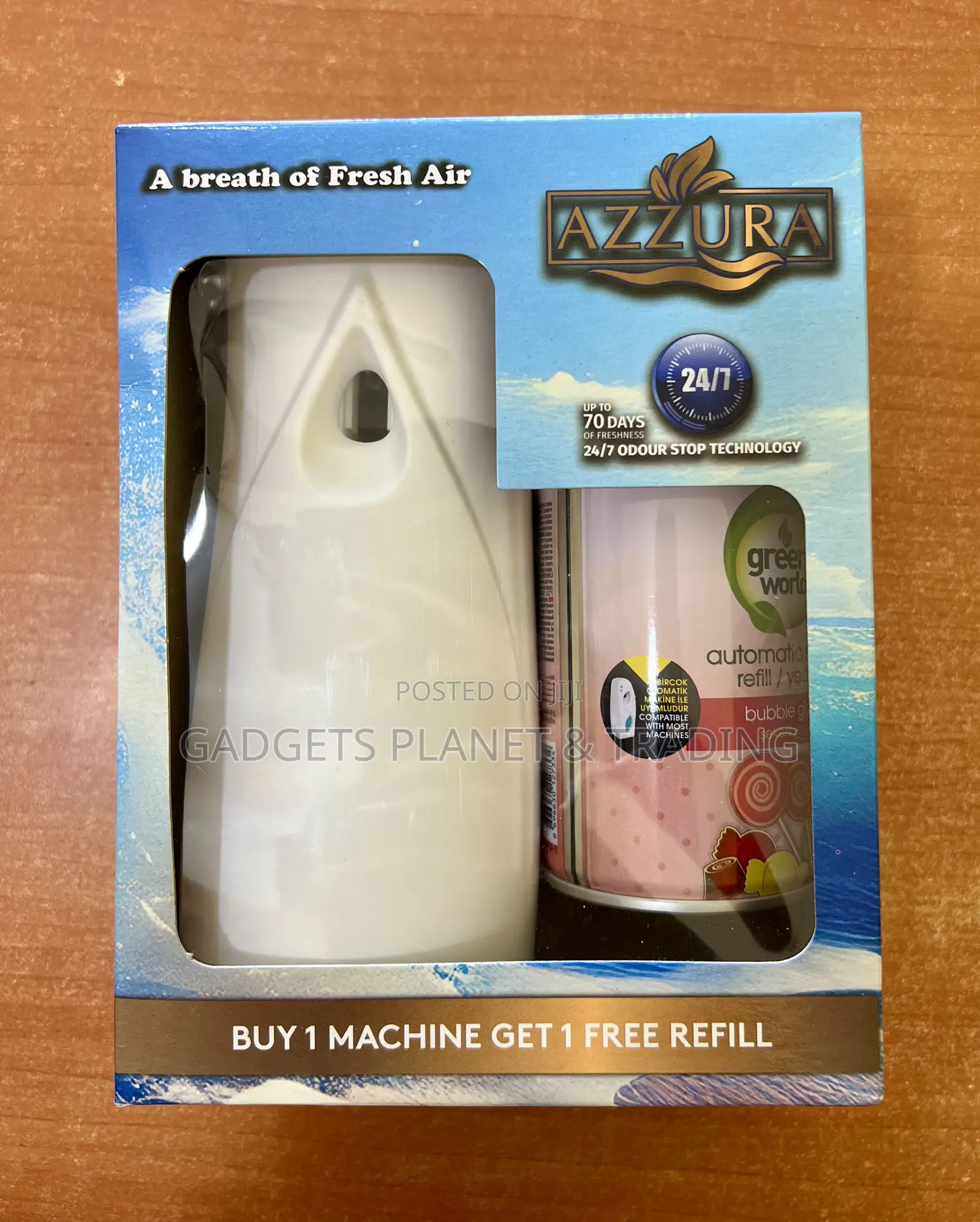 Azzura Freshmatic Max Automatic Air Freshener With 1 Refill Can 250ml