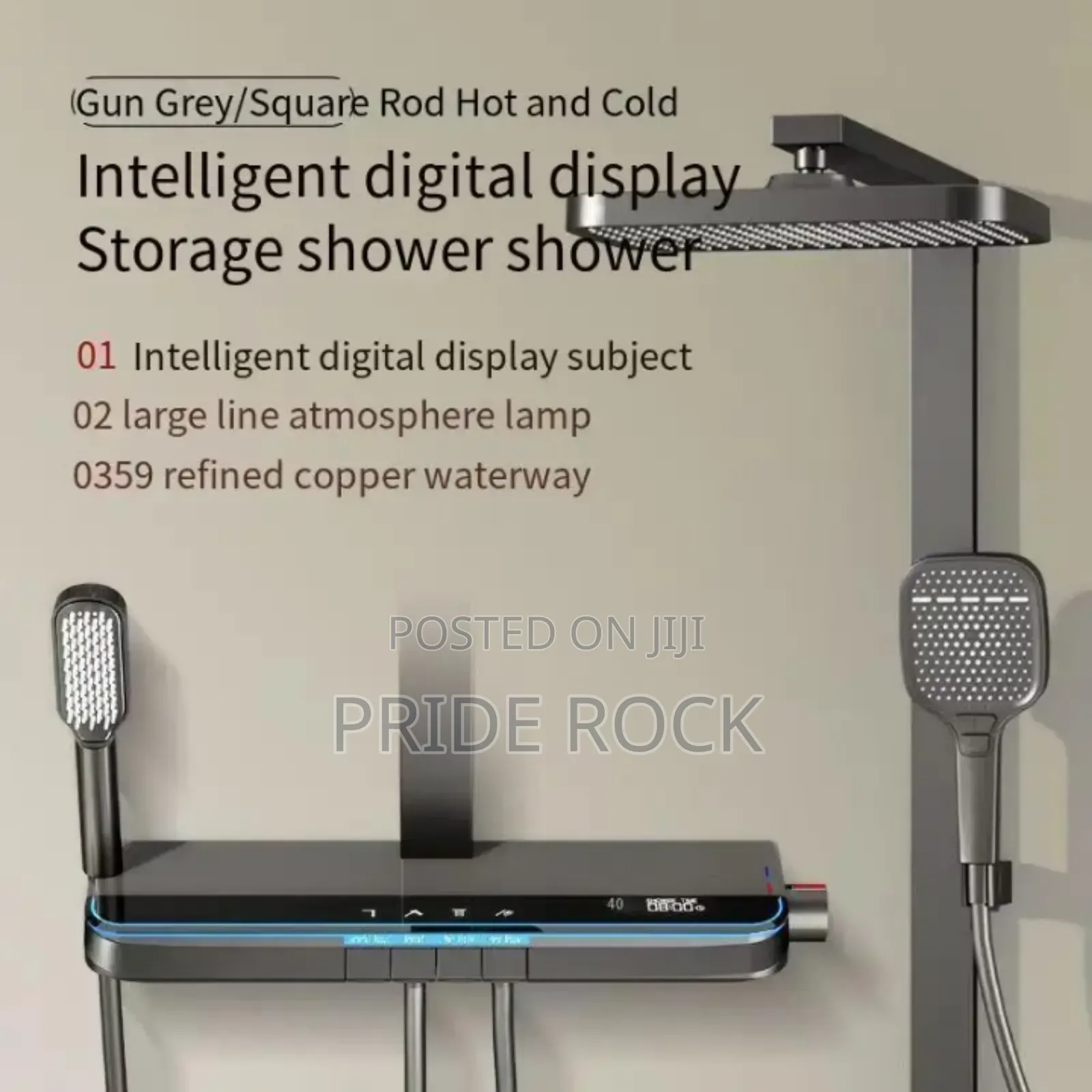 Digital Shower Pole, Luxurious