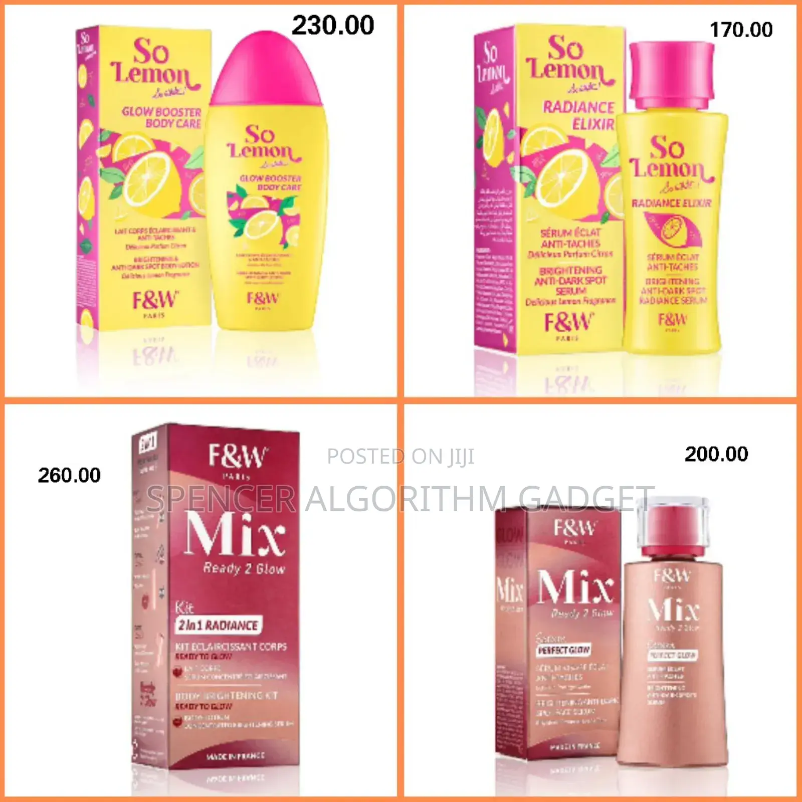 Fair and White So Lemon/ Mix/ Lotion/Serum/ Ready 2 Glow